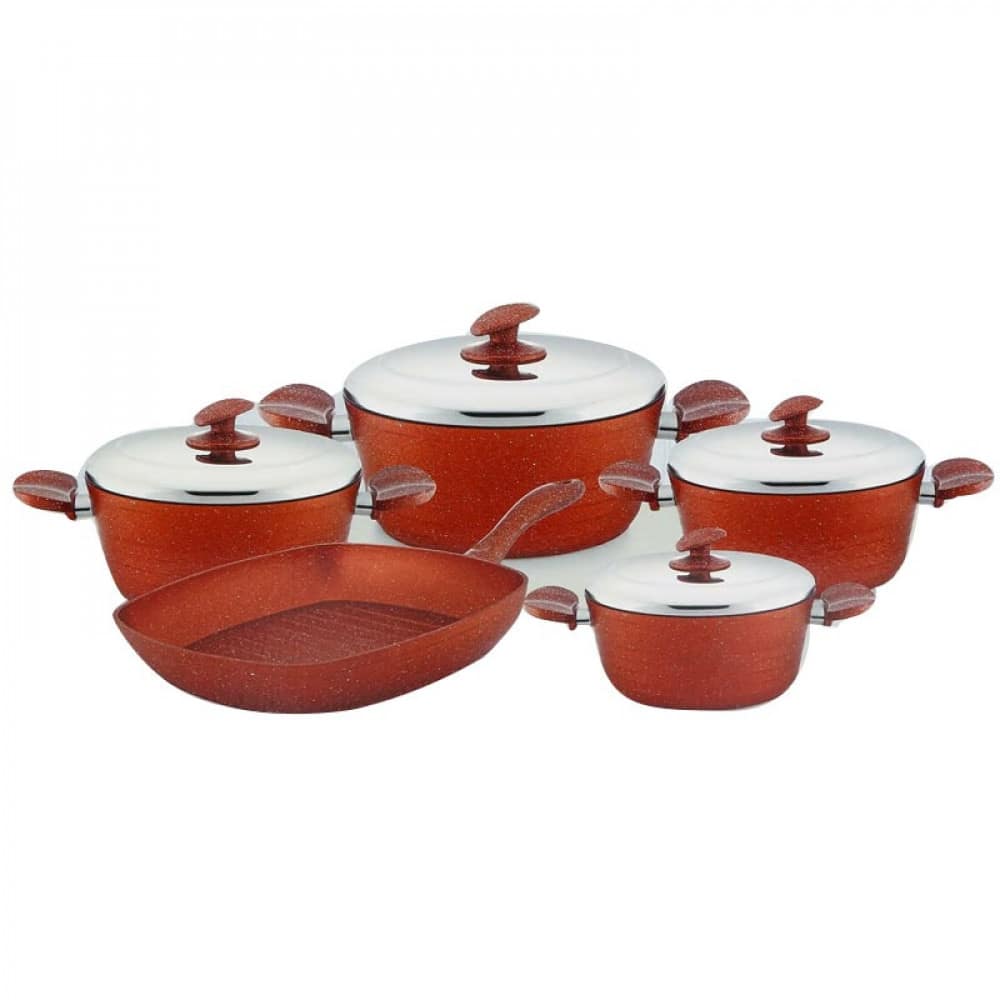 Bonera 9-Piece Granite Cookware and Pan