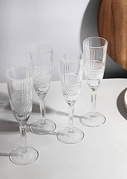 RCR كاسات فلوت كريستال