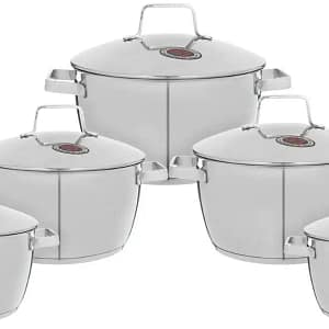 طقم حلل ستانلس ستيل اوبتيما زهران، 10 قطع - فضى