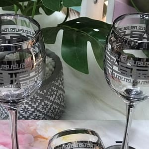 طقم كاسات بلاتينيوم