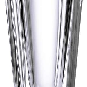 فازة زجاجية شفافة ذات تصميم مضلع (Faceted Clear Glass Vase)
