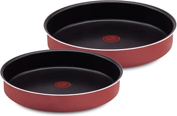 Tefal Zahran Minute Round Oven Tray Set, 2 Pieces