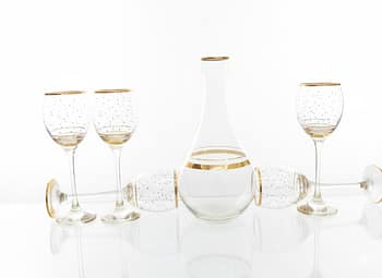 "طقم شربات منقط طقم  "بريق الكريستال