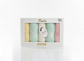 طقم فوط تواليت بيانو  6 قطع(Piano)