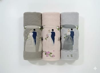 طقم فوط الحسن و الحسين  فرح 3 قطع (Ellhessen & Elhossen)