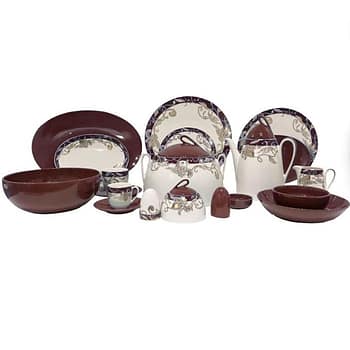 طقم صيني 66 قطعة بورسلين FM