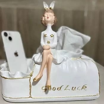 حامل الهاتف والمناديل الفاخر تحفة الفتاة المزخرفة (The Adorned Girl Masterpiece)