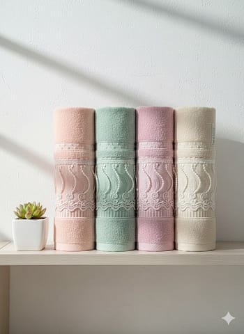 طقم فوط هابي انطاليا احلام 4 قطع "Antalia"