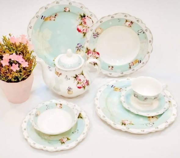 طقم عشاء و جاتوه مستورد 45 قطعة باراجون