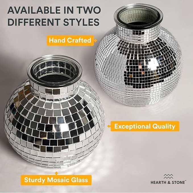 مزهرية كرة ديسكو عاكسة (Disco Ball Vase) - Image 4