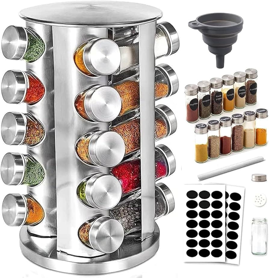 طقم توابل 16ق غطاء استانلس