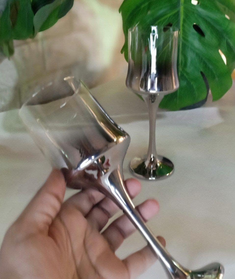 ⁦طقم كاسات سلفر تركي⁩ - الصورة ⁦2⁩