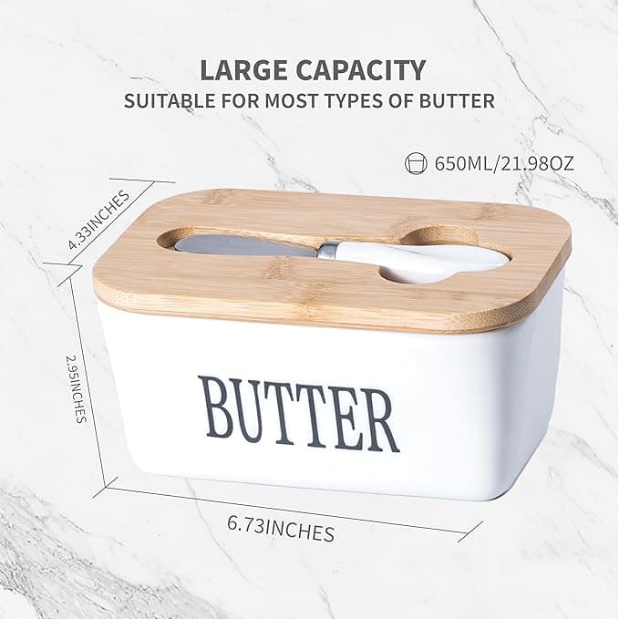 قالب زبدة سيراميك ابيض - Image 2